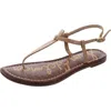 Sam Edelman Gigi Womens Leather Slingback T-strap Sandals In Multi