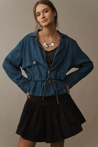 Sam Edelman Gina Convertible Blazer Jacket In Blue