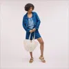 Sam Edelman Gina Convertible Blazer Mystic In Blue