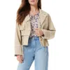 Sam Edelman Gina Convertible Cotton Blend Trench Jacket In Tan
