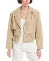 Sam Edelman Gina Convertible Cotton Blend Trench Jacket