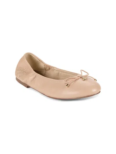 Sam Edelman Kids' Little And Big Girls Felicia Ballet Flat In Beige