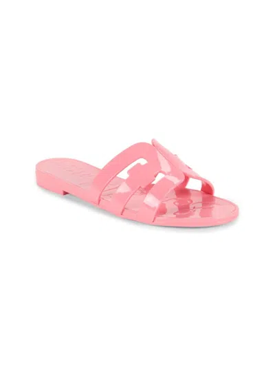 Sam Edelman Kids' Girl's Jelly Bay Open Toe Flat Sandals In Pink