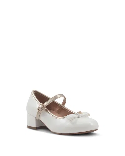 Sam Edelman Girls' Bianca Bowey Heeled Dress Shoes - Toddler, Little Kid, Big Kid In White