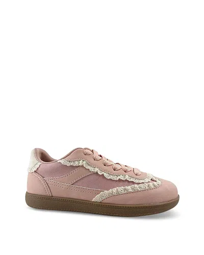 Sam Edelman Girls' Tenny Kallen Ruffled Trim Sneakers Toddler, Little Kid, Big Kid In Pink