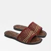 Sam Edelman Gisella Beaded Slide Sandal Sunset/olive Sequin Beads In Brown