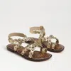 Sam Edelman Gloria Ankle Strap Sandal Amber Gold Leather
