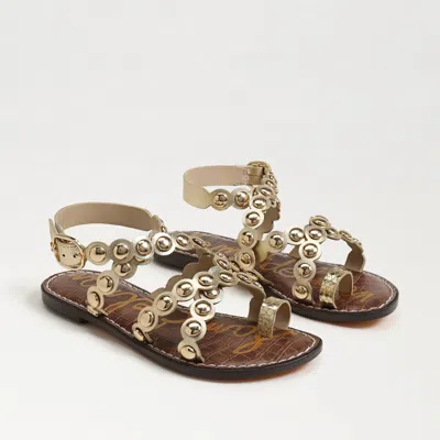 Sam Edelman Gloria Ankle Strap Sandal Amber Gold Leather