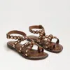 Sam Edelman Gloria Ankle Strap Sandal Rich Cognac Leather In Brown