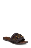 Sam Edelman Graciela Beaded Slide Sandal Pinto Brown In Pinto Brown