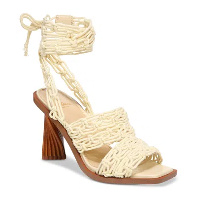 Sam Edelman Harleigh Ankle Wrap Heel Natural In Beige