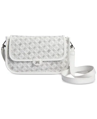 Sam Edelman Harper Monogram Crossbody In Eggshell