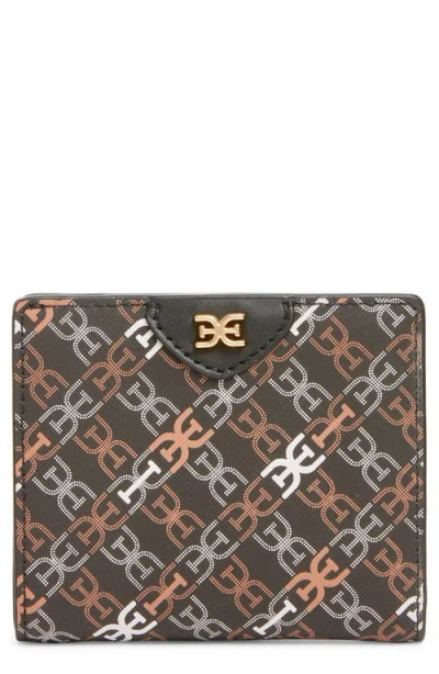 SAM EDELMAN SAM EDELMAN HARPER MONOGRAM FAUX LEATHER BIFOLD WALLET