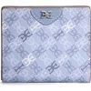 Sam Edelman Harper Monogram Faux Leather Bifold Wallet In Powder Blue