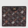 Sam Edelman Harper Monogram Folded Wallet Black Leather In Black