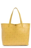 Sam Edelman Harper Monogram Large Shopper Tote Bag In Yellow