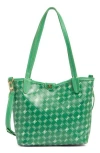 Sam Edelman Harper Monogram Mini Shopper Tote Bag In Green