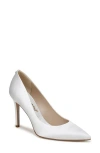 Sam Edelman Hazel Amour Pointed Toe Pump In Bright White