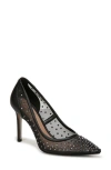 Sam Edelman Hazel Mesh Pointed Toe Pump Black Mesh In Black