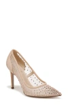 Sam Edelman Hazel Mesh Pointed Toe Pump In Vintage Pink/beechwood