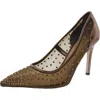 Sam Edelman Hazel Mesh Womens Embellished Faux Leather Pumps In Red