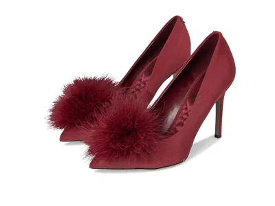 Sam Edelman Hazel Plush Pump Shoes In Red