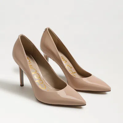 Sam Edelman Hazel Pointed Toe Pump Beige Blush Satin