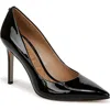 Sam Edelman Hazel Pointed Toe Pump In Black Shiny Patent