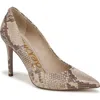 Sam Edelman Hazel Pointed Toe Pump In Brown