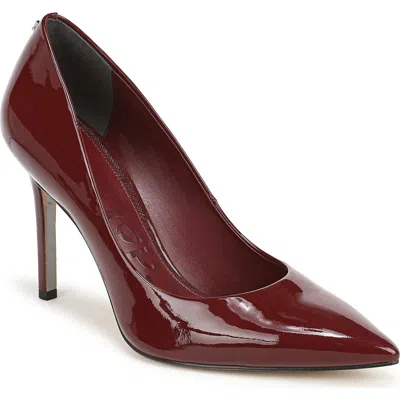 Sam Edelman Hazel Pointed Toe Pump In Burgundy