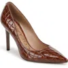 Sam Edelman Hazel Pointed Toe Pump In Caramel
