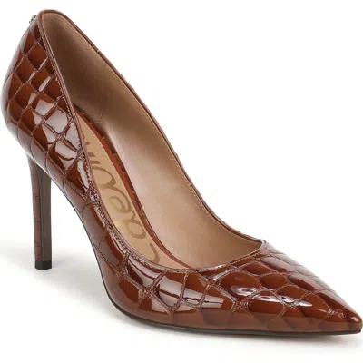 Sam Edelman Hazel Pointed Toe Pump In Caramel