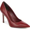Sam Edelman Hazel Pointed Toe Pump In Deep Scarlet