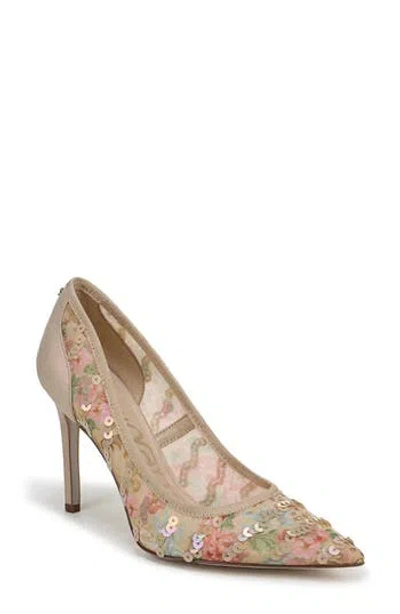 Sam Edelman Hazel Pointed Toe Pump In Neutral
