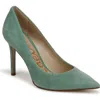 Sam Edelman Hazel Pointed Toe Pump In Green Garden