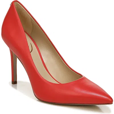 Sam Edelman Babies'  Hazel Pointed Toe Pump In Red