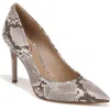 Sam Edelman Hazel Pointed Toe Pump In Sandshell Multi