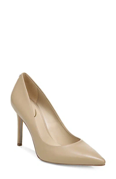 Sam Edelman Hazel Pointed Toe Pump In Soft Beige