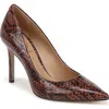 Sam Edelman Hazel Pointed Toe Pump In Brown