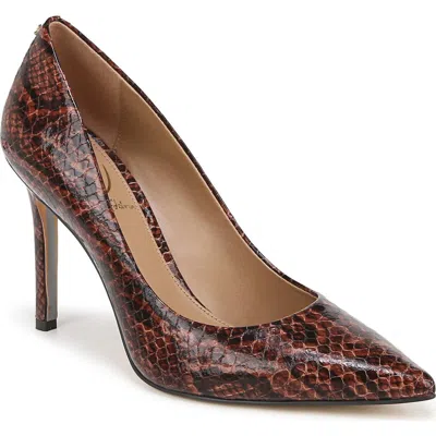 Sam Edelman Hazel Pointed Toe Pump In Brown