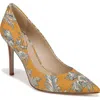 Sam Edelman Hazel Pointed Toe Pump In Brown