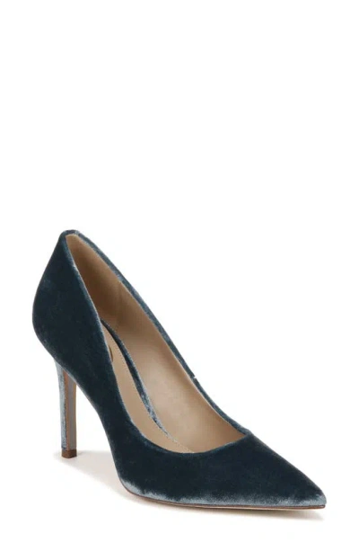 Sam Edelman Hazel Pointed Toe Pump In Washed Teal