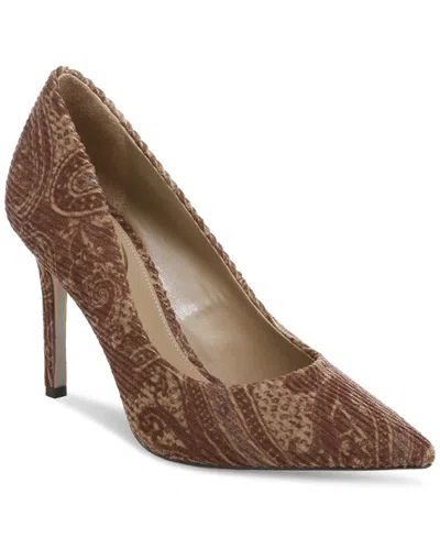 Sam Edelman Hazel Pump Womens Brown Paisley Pointed Toe Stiletto Heel Gal1799