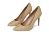 Sam Edelman Hazel Raffia Pointed Toe Pump In Brown