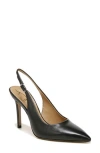 Sam Edelman Hazel Faux Patent-leather Slingback Pumps In Black