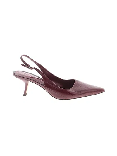 Pre-owned Sam Edelman Heels In Burgundy