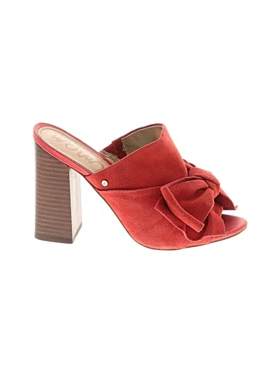 Pre-owned Sam Edelman Heels In Red