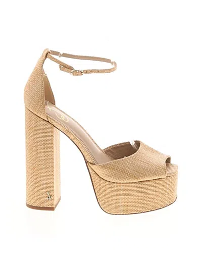 Pre-owned Sam Edelman Heels In Tan