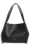 Sam Edelman Hellen Pebbled Leather Tote Bag In Black
