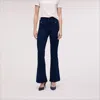 Sam Edelman High Rise Skinny Flare With Patch Pockets Cameo In Blue